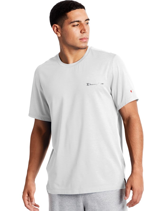 Champion Mens T-Shirt NZ - Sport White ( 9780-WUXRK )